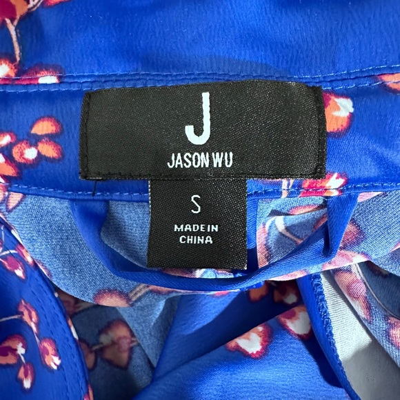 J Jason Wu Woven Printed Floral Trench Coat [AA106] - Picture 12 of 13